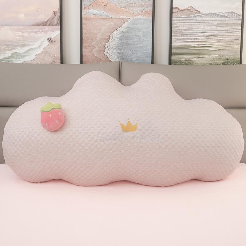 Cute Clouds Stars Moon Throw Pillow Girl Bed Cushion Ice Bean Cool Pillow Dual-Purpose Spring And Summer Pillow