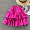 All-Match Cake Skirt Women's Summer French Retro High Waist Slimming Ruffled A-Line Skirt