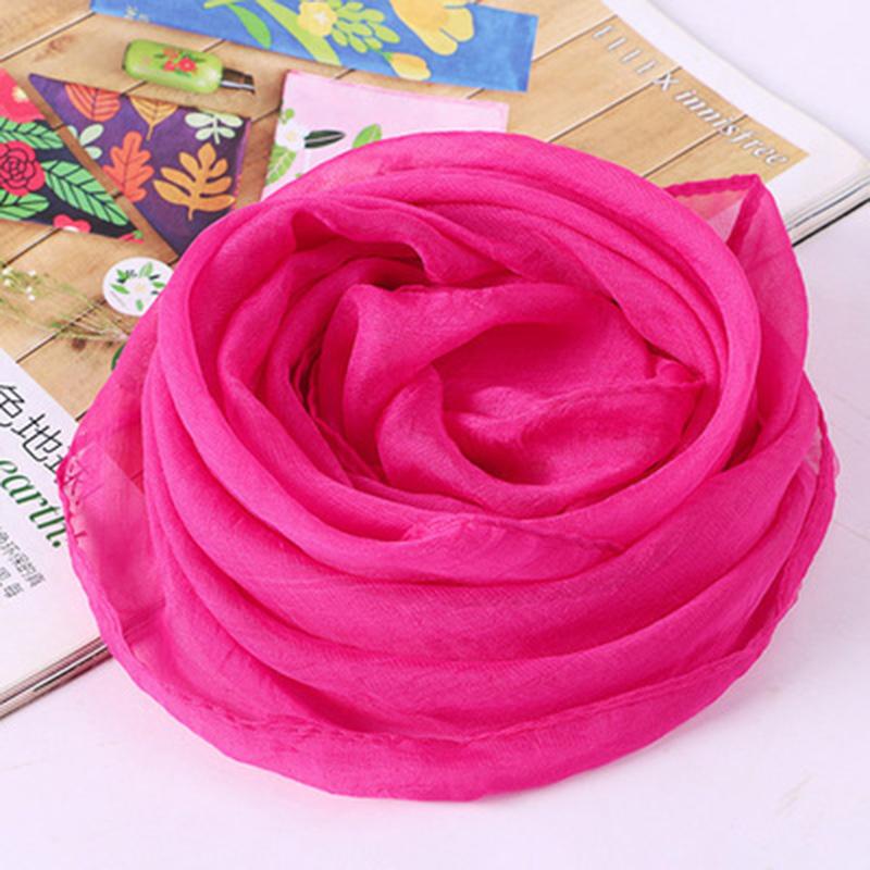 Square Color Solid Chiffon Korean Silk Scarf 70x70cm Summer Sunscreen Thin Transparent Gauze Neck Protection Womans Shawl P71