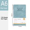 A6/A5/B5 Leather 2025 Business Schedule, Student Daily Planner, 365-day Record Book, Notepad, Memo, 176 Sheets, 352 Pages