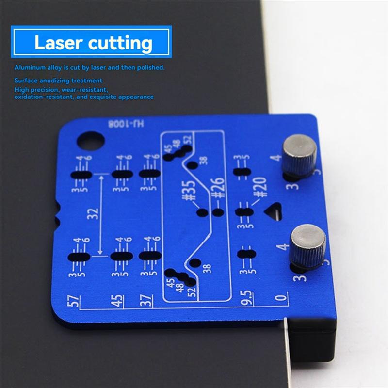 A34R Concealed Hinge Jig Cabinet Door Hinge Jig Cabinet Hardware Marking Template For 26Mm 35Mm Hinges