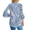 Blouses For Women Dressy Casual 3/4 Length Sleeve Womens Tops V Neck Tshirts Shirts With Flared Sleeve