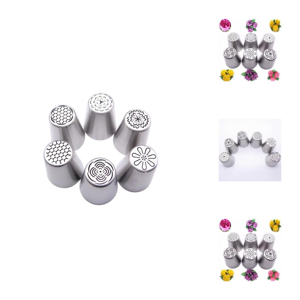 Luxurious 8pcs Russian Tulip Flower Cake Icing Piping Nozzles For Elegant Decorating