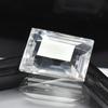 Amazing Natural WHITE Sapphire Emerald Cut 9.40 Ct Loose Gemstone CERTIFIED