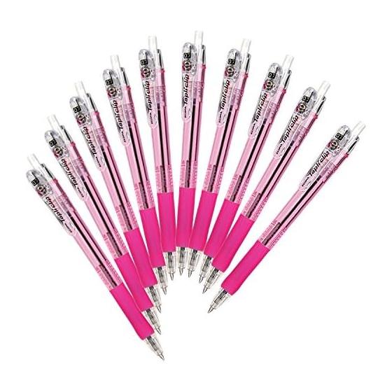 Zebra Oil-Based Ballpoint Pen Tapuri Clip 0.7 Pink 10 Pieces B-BN5-P