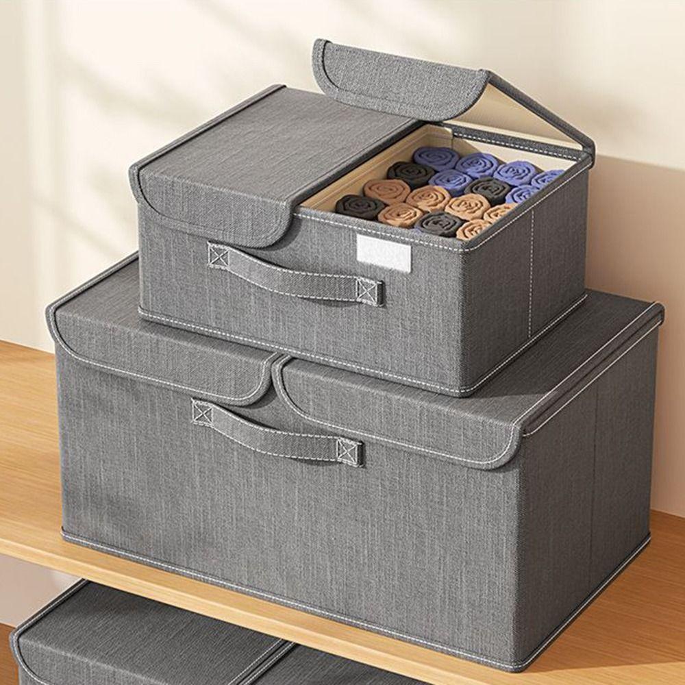 Foldable Closet Storage Container Reinforced Handles Toy Storage Organizer  Underwear Storage