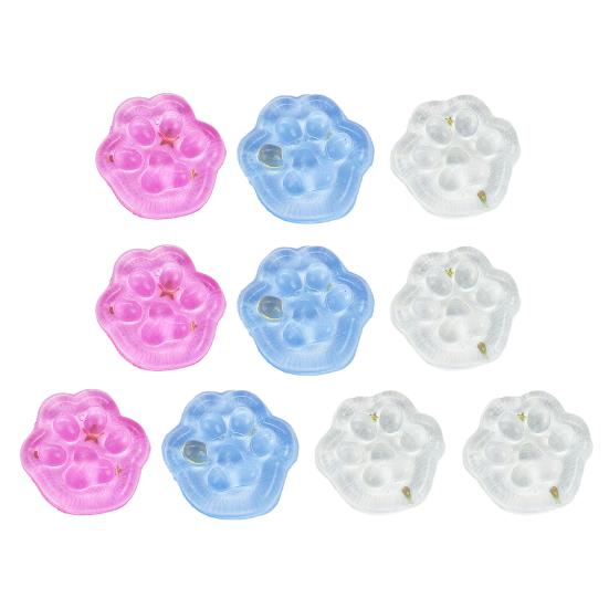 Transparent Squeeze Toy Square Ice Cube/Cat Paw Squeeze Ball Sensory Toy Small Stress