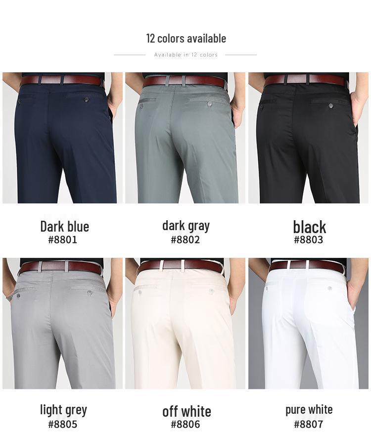 Perky Kangaroo 2023 Herren Eisseide Baumwolle Stretch Freizeit Hose für Mittelalte und Ältere