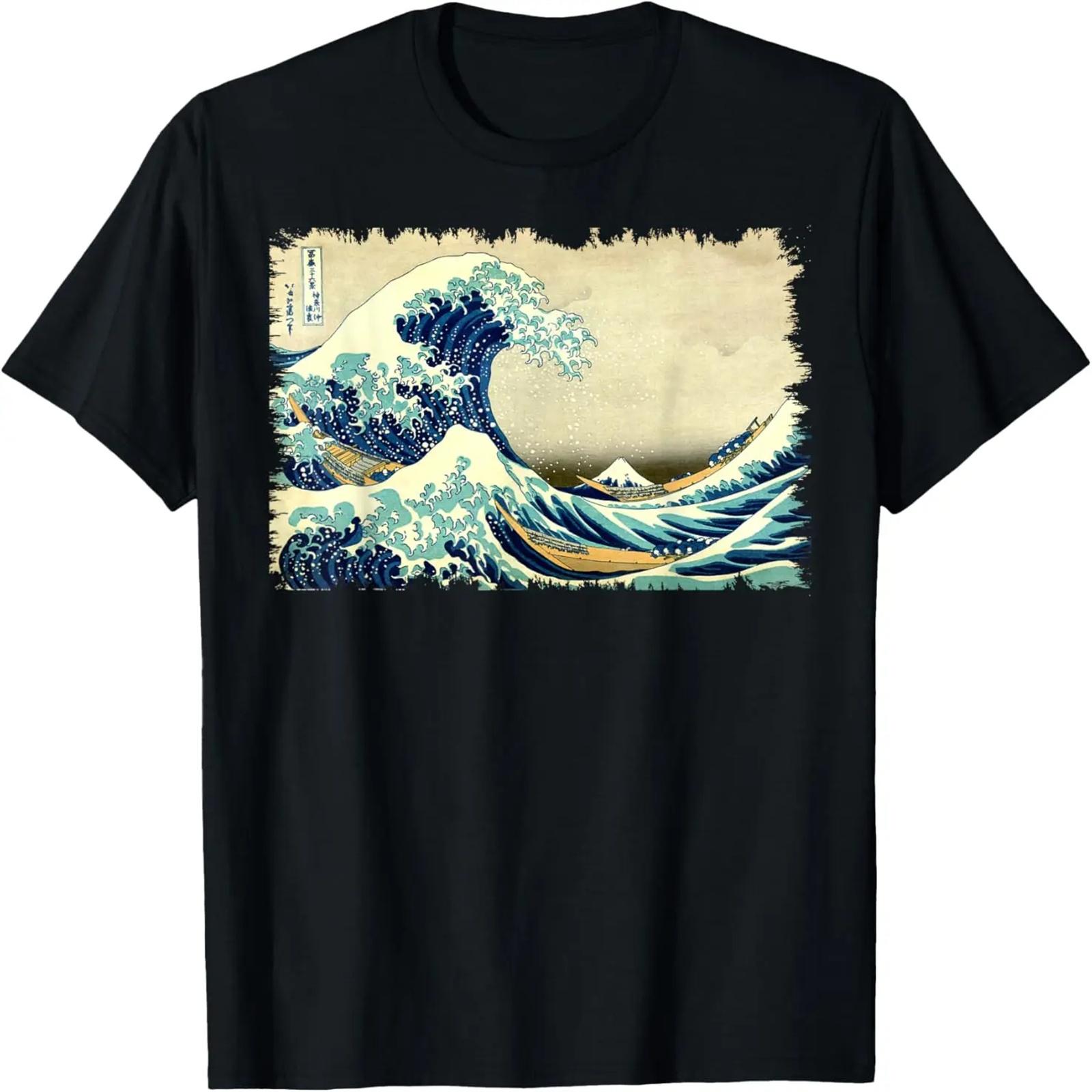 

Famous Vintage Art Classic_ Great Ocean Wave Special Design T-Shirt XXXXXL чёрный