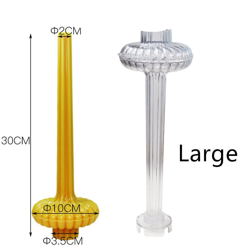 DIY Aesthetic Ribbed Pillar Candle Mold for Making Wedding Tall Striped Taper Soy Wax Sculptural Column Acrylic Plastic Mould