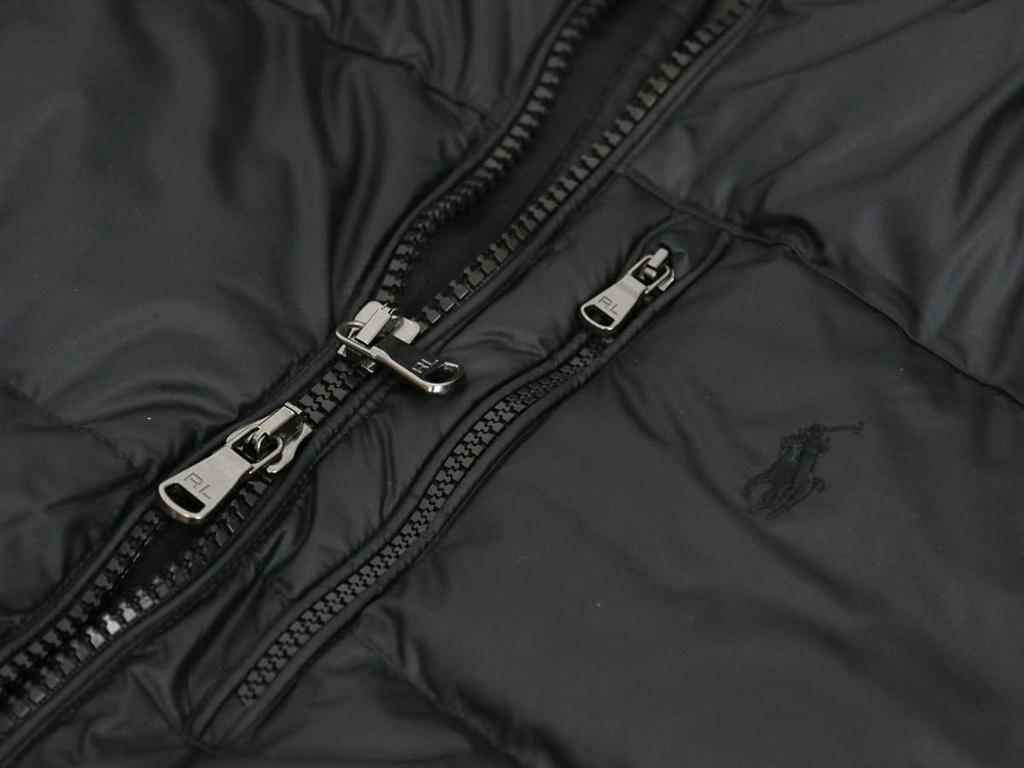 POLO RALPH LAUREN Daunen Größe 0101855 Herren Doppelreißverschluss High-Loft Jacke/Parka, L, Schwarz,