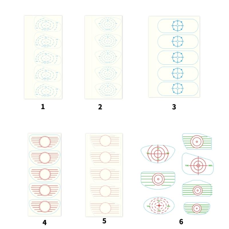 Golf Training Aids for Woods Irons and Putters Golf Impact Tape Labels Golf Club Impact Stickers Swing Tape for Practice