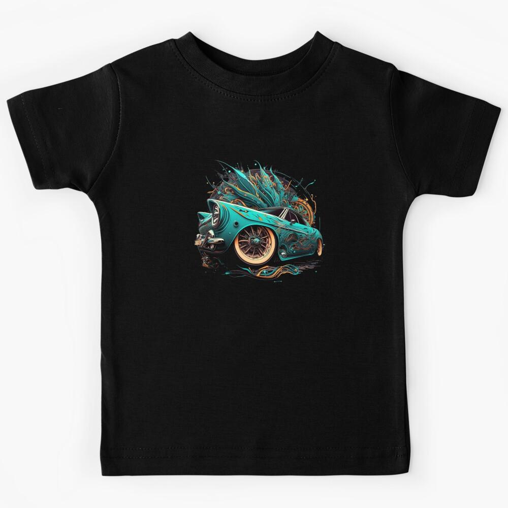 Classic Car Stylized Graffiti Art Kids T-Shirt 130