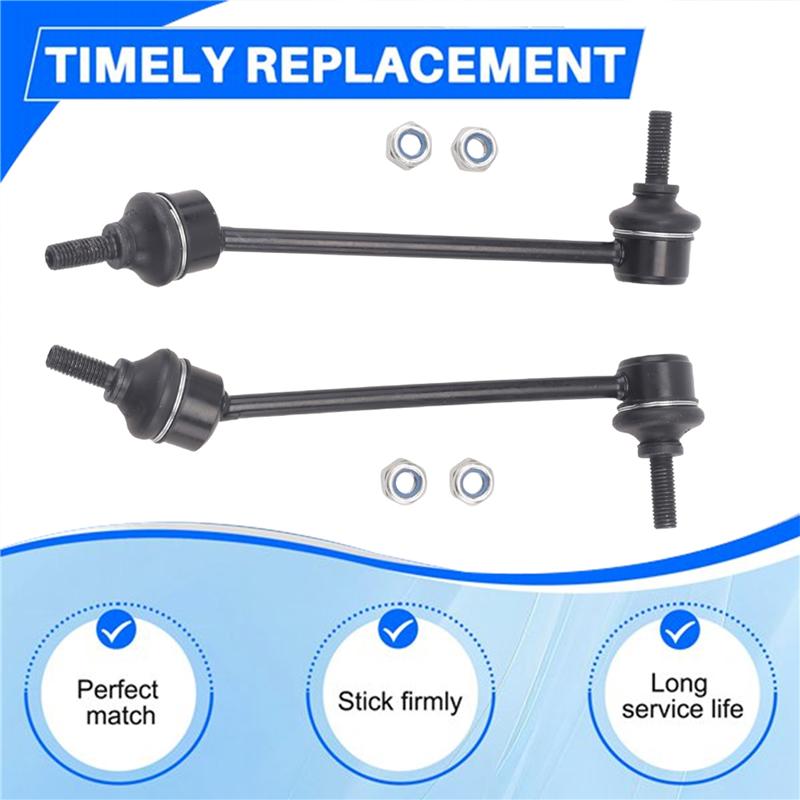 For Jaguar F-Type S-Type XF XJ 2000- Rear Sway Bar Links 1 Pair Car Rear Stabilizer Sway Link C2C18571 C2C18572