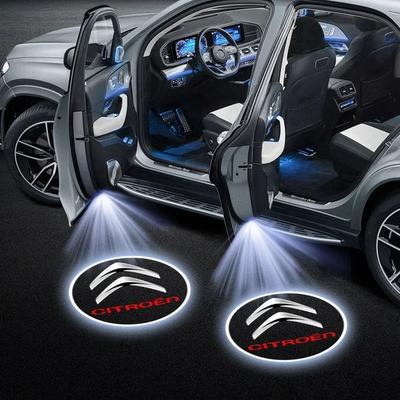 Carbon Fiber LED Car Door Welcome Light Laser Projector Accessories For C1 C2 C3 C4 C5 C6 C8 C4L DS3 DS4 DS5 LS DS6 I II