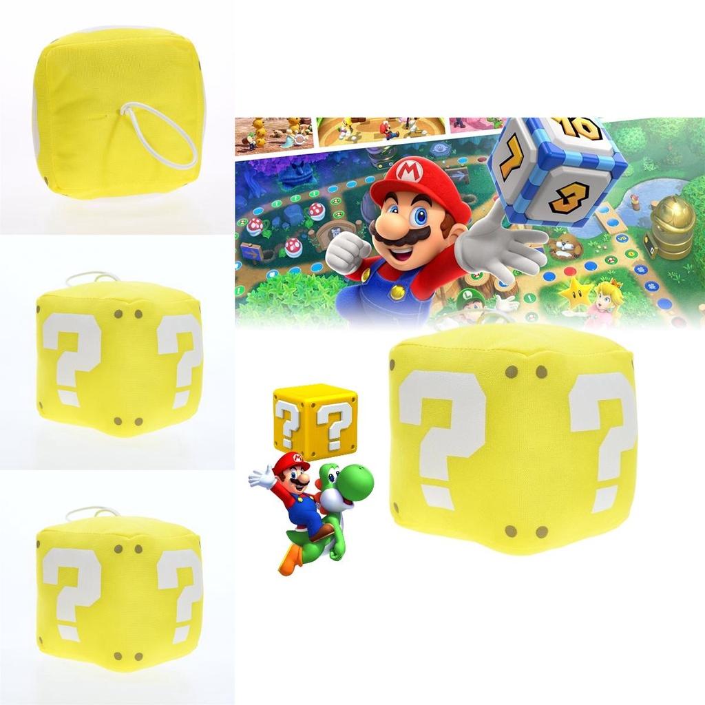 Super Mario Marioo Fragezeichenblock Goldener Würfel Plüschtier Stofftierpuppe