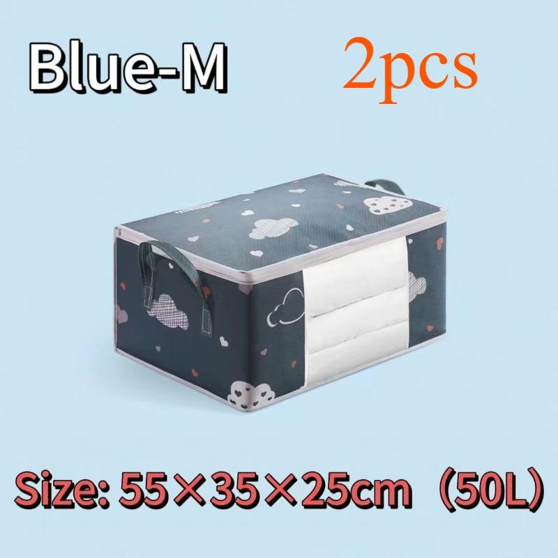 Quilt Clothes Storage Bag Moisture Proof Organizer Big Capacity Blanket Sorting Bags Dustproof Closet Under-Bed Storage Box