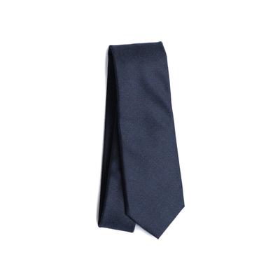 [Y&TAILOR] Italian Wool Necktie - Check, Houndstooth, Solid - 6 Types - Super 150's WOOL - High-End Brand Series (SolidNavy)