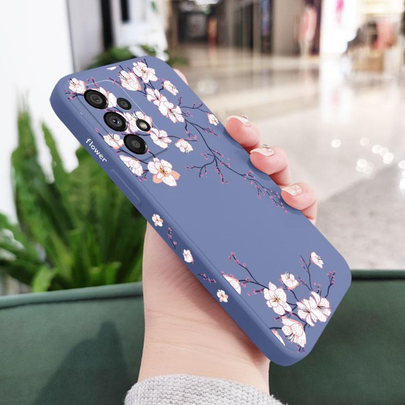Plum Blossom Phone Case For Samsung A17 A16 A06 A54 A34 A24 A14 A15 A25 A35 A55 A73 A53 A33 A23 A13 A72 A52 A32 A22 4G 5G