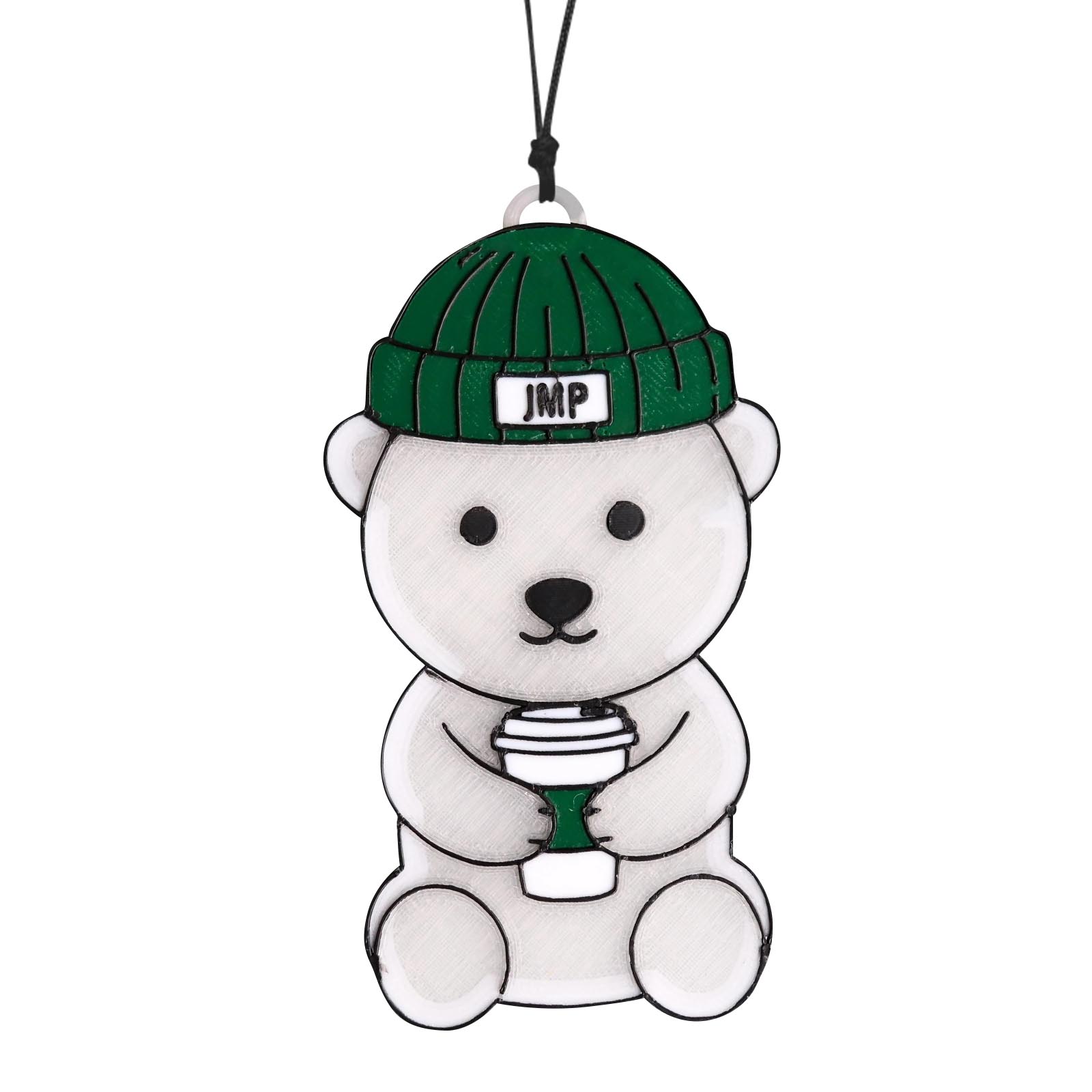 

2D Acrylic Bear Ornaments, Christmas Tree Ornaments One Size белый