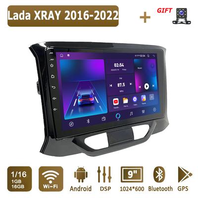 Autoradio Android pour Lada XRAY 2016-2022, lecteur multimédia, unité principale, stéréo, navigation GPS, BT, WIFI, 1+16 Go