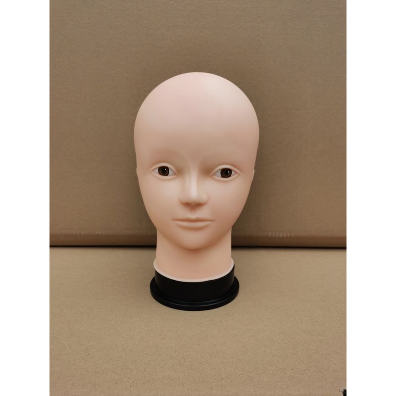 

Wig Model Mannequin Head Stand Doll Mannequin Head Soft Display Can Practice Makeup Head Mannequin Head Holder Head circumference 54cm without makeup