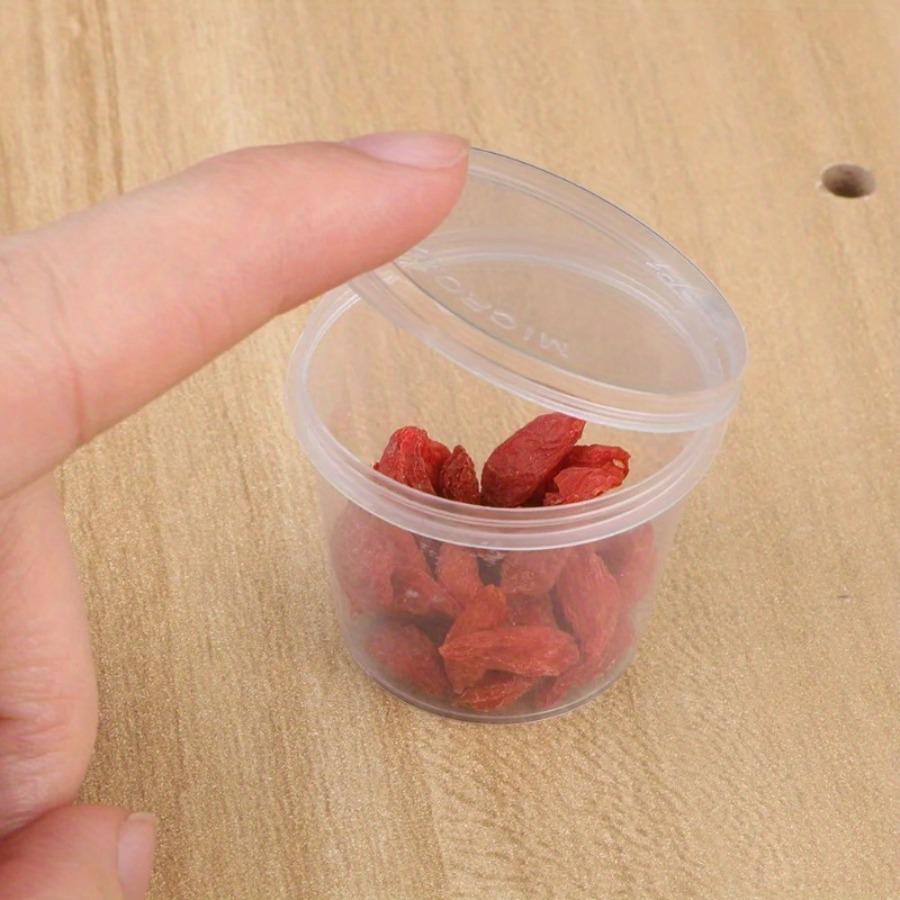 50 Daily-Use Food Storage Containers with Lids, Transparent Plastic Small Sauce Containers, Suitable for Picnics and Casual Gatherings