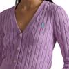 Polo Ralph Lauren Ss24 Solid Color Logo Embroidered Single-Breasted Slim Fit V-Neck Long Sleeve Knit Sweater Women Sweater WMPOSWENDW20250-500