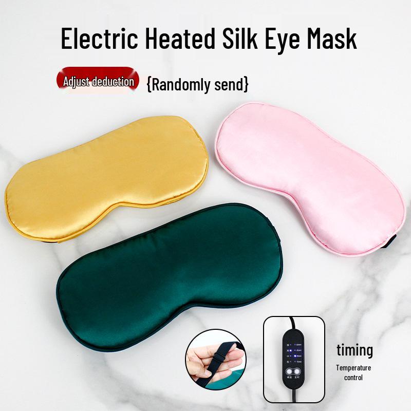 USB Heated Mugwort Eye Mask for Fatigue Relief and Sleep