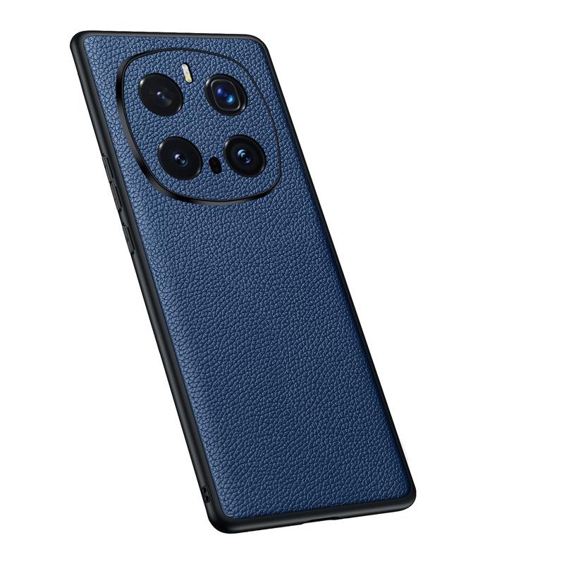 Geeignet für Honor Magic7pro Handyhülle Leder mit Litschi-Muster Mgic7 Sturzsicher Rundumschutz Business Herren M6 Lederhülle