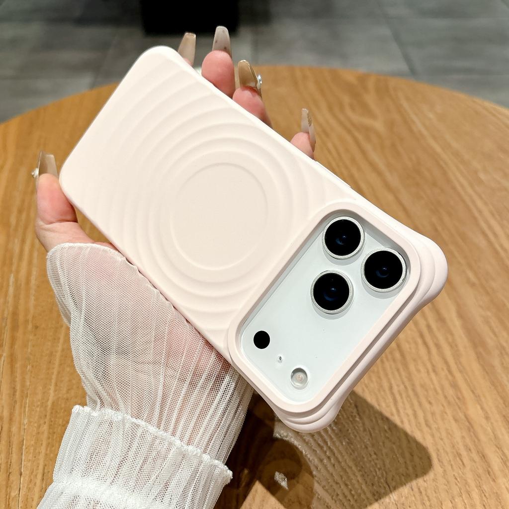 Boyang Magnetic Suction Case Suitable for IPhone17 Mobile Phone Case Liquid Silicone Apple 16 Large Hole 15 ProMax Protective Case