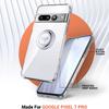 Custodia morbida antiurto con supporto ad anello per Google Pixel 9 Pro XL 8A 8 Pro 7Pro 7A 6A Custodia posteriore in silicone trasparente