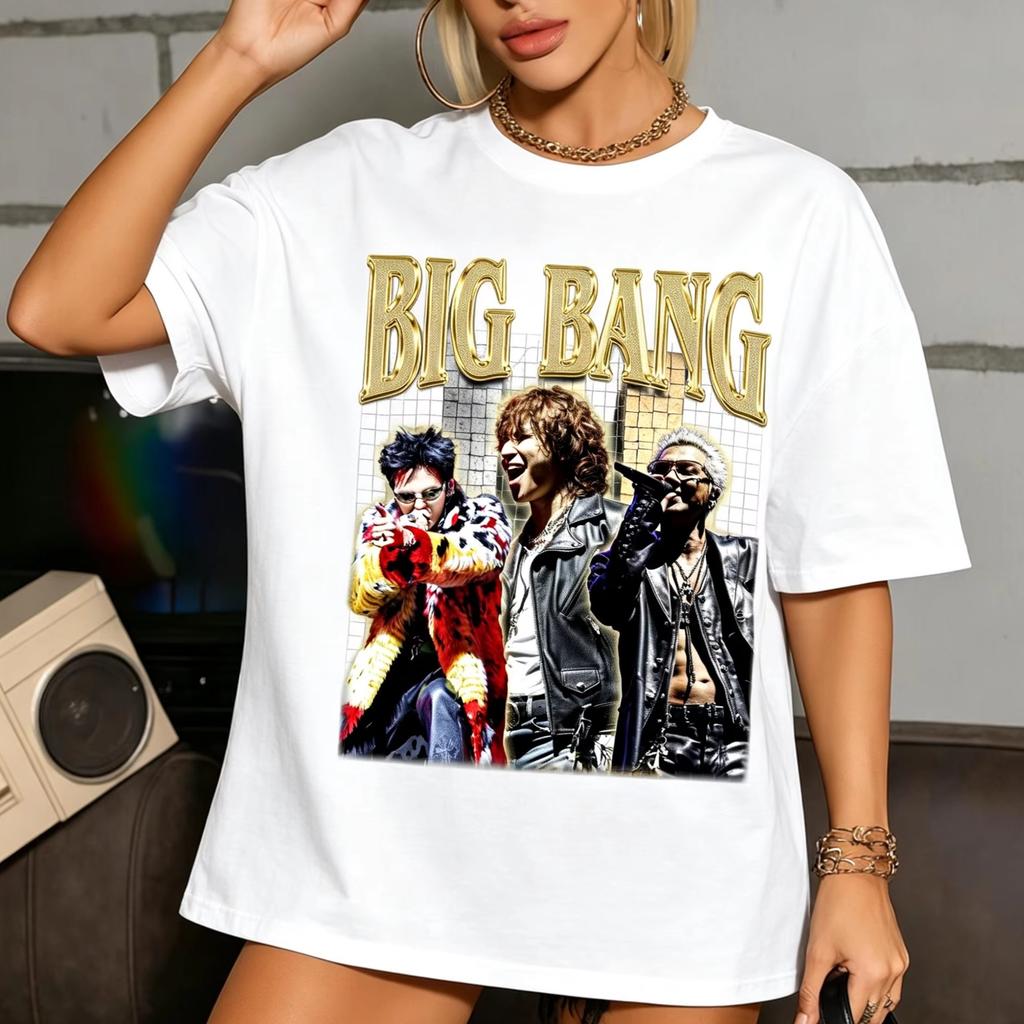 2026 Summer Hot Sale Bigbang 20th Anniversary Concert T Shirt Men Women Hip Hop Streetwear T-shirt Print Crew Neck Casual T Shirt