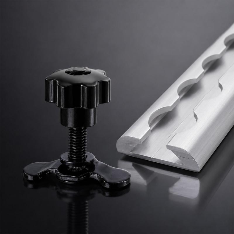 8mm Threaded Stud Nut Fitting Roof Rack Replacement Fastener Set with Star Hand Knob, Metal Mounting Hardware, 4 Piece Rack Fixing Kit