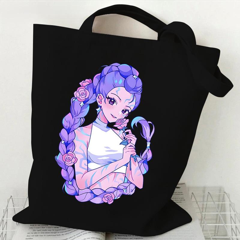 Demon Hunters KPop Demon Hunters Shoulder Backpack Foreign Trade Student Handbag Tuition Bag Large Capacity