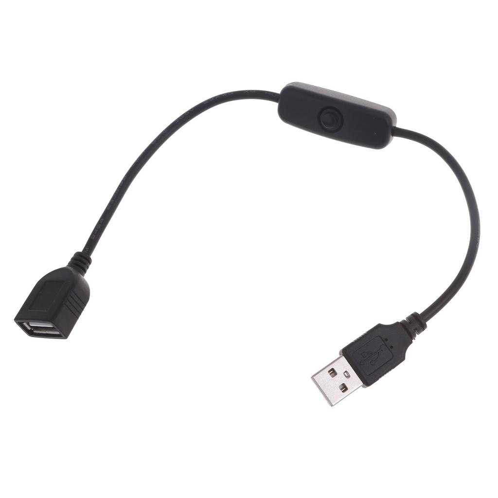 USB Cable with Switches, 1-Pack USB Male to Female Extension Cord Inlines Rockeres On/Off Switches for Driving Recordering