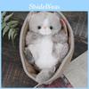 Cat Panda Raccoon And Hedgehog Plush Doll With Basket Design For Kids Gift