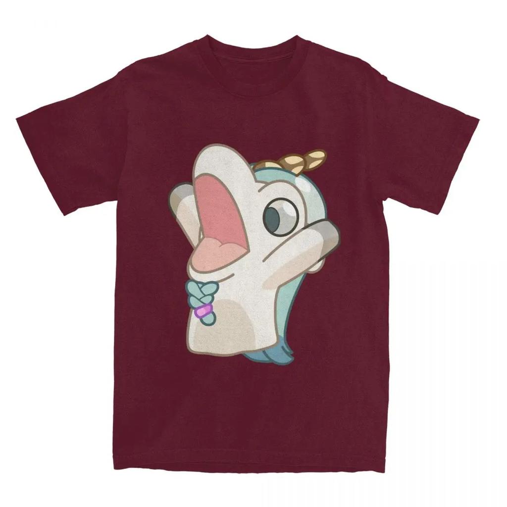 Unicorse Screaming T Shirt Summer Blueyed Anime Vintage T-Shirts Cotton Hip Hop Tee Shirt For Men Short Sleeve Casual Clothes