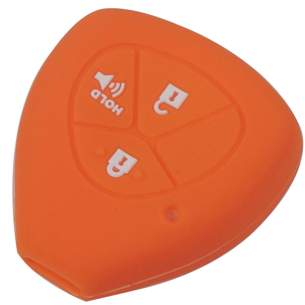 Jingyuqin Remote 3 Buttons Silicone Car Key Cover Case For Toyota Camry COROLLA Vios REIZ CROWN RAV4 2015