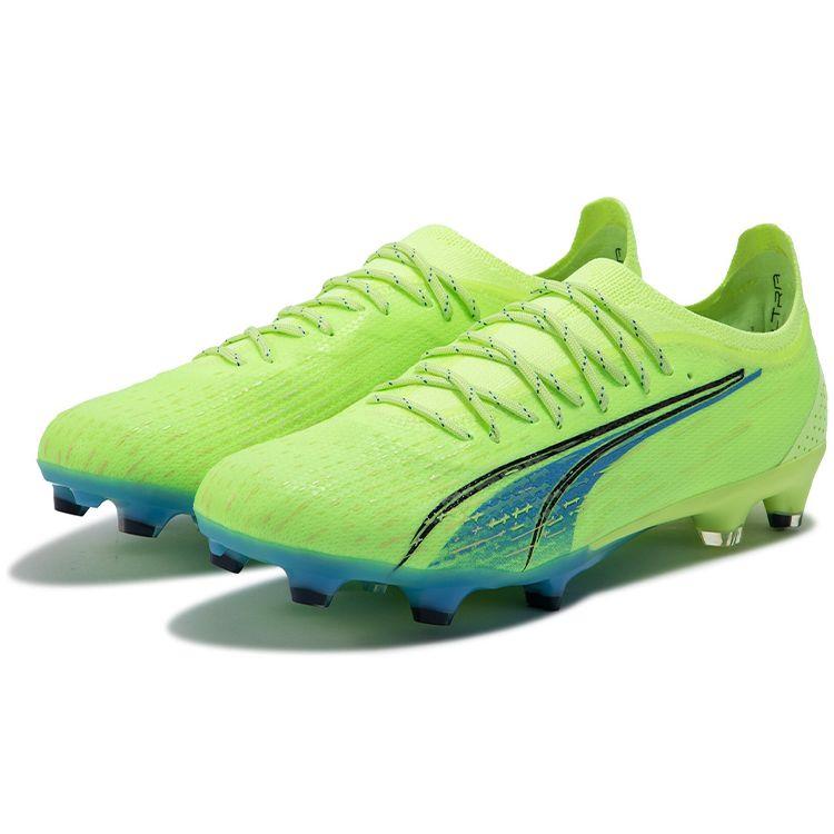 Puma Ultra Ultimate FG AG Fastest Pack Unisex Sneakers Green Fizzy-Light Parisian-Night 106868-01