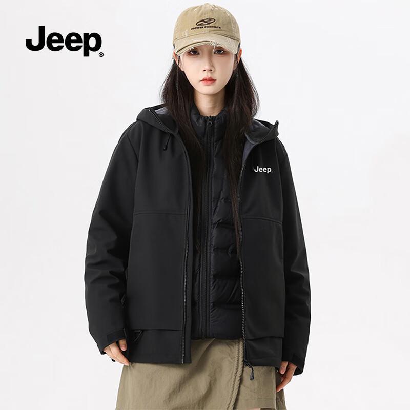 Jeep Unisex 3-in-1 Down-Lined Jacket