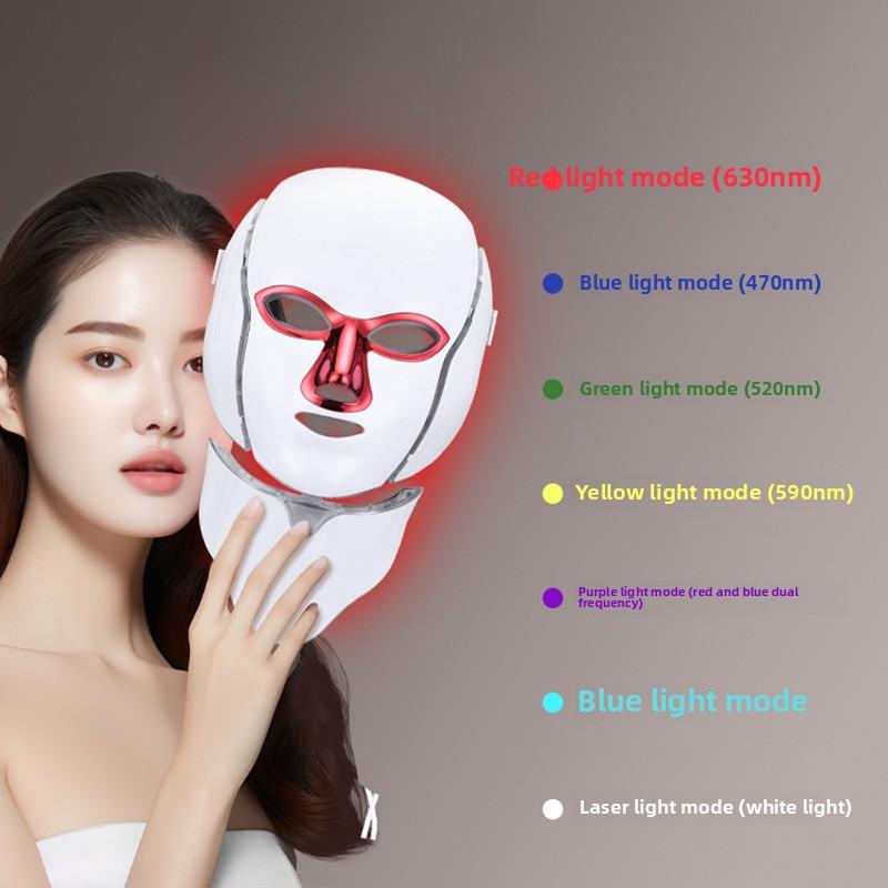 Mască de înfrumusețare instrument de uz casnic față roșu galben albastru lumină energie LED mască piele înfrumusețare mască de întinerire a pielii fermitate