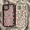 Rose Flower Phone Case For iPhone 14 15 13 12 11 Pro Max X XS XR 7 8Plus INS Korean Cute Pink Poise Rosie Shockproof Hard Cover