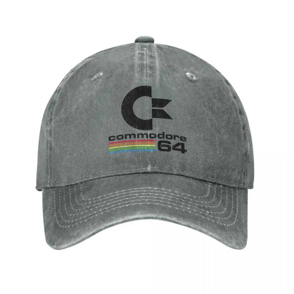Cappellini da Baseball Vintage Commodore 64 Merch Per Unisex Cappelli Lavati Vintage C64 Retro SID Amiga Cappellino Cappello da Papà Regolabile