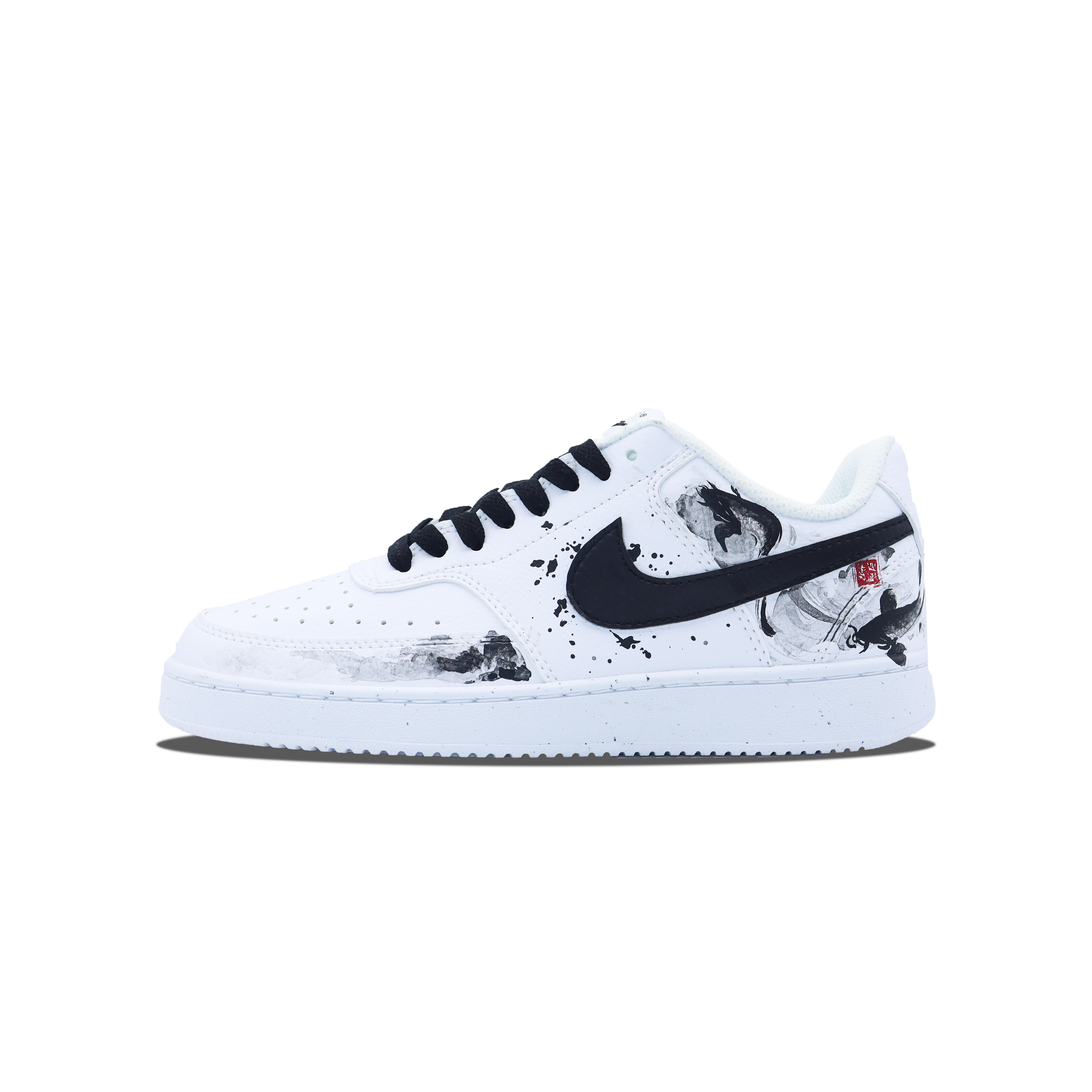 

Nike Court Vision 1 Low top Skateboard Shoes Unisex Black White DH2987-101(Team256-) 44