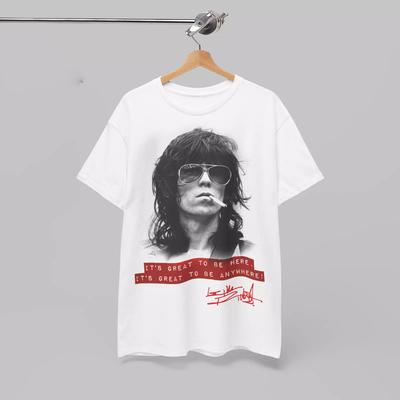 - Keith Richards Λευκό Μέγεθος S-5XL ανδρικό CG2378 Unisex T-Shirt