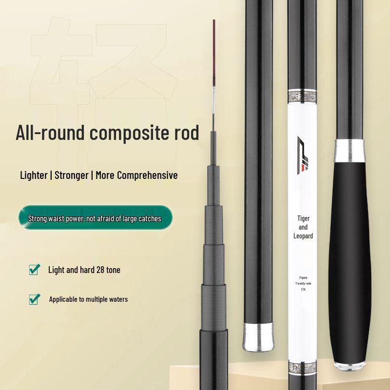 28 Tone Super Hard 4.5m Carbon Fiber Fishing Rod for Carp and Crucian Carp