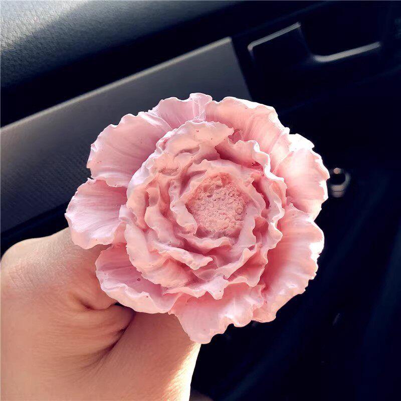 Car Air Freshener Rose Eternal Flower Bouquet Air Vent Decoration Aroma Diffuser Stone Car Fragrance Ornament High-End Gift