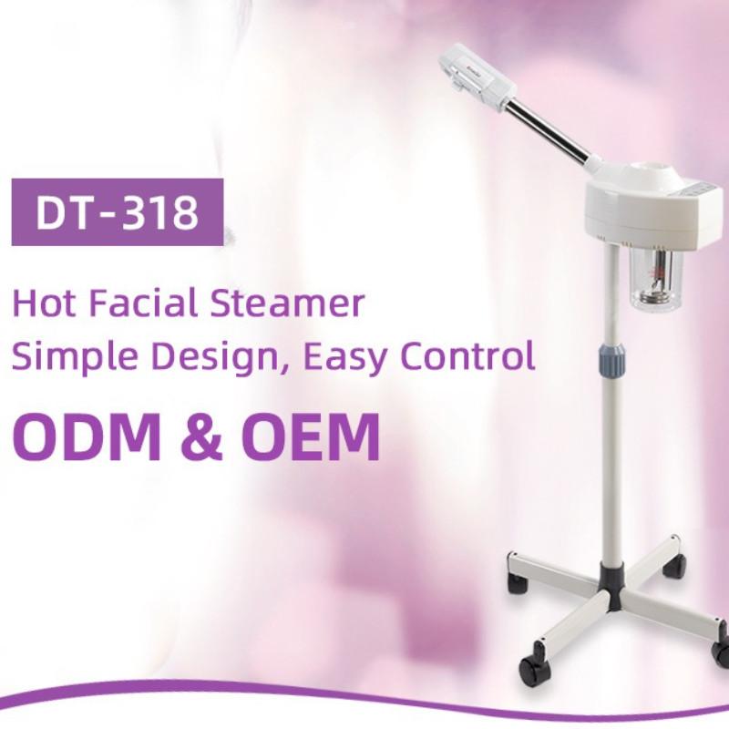 Single Tube Hot Spray Hydration Mist Sprayer Beauty Salon Hot Facial Steamer Multi-function Spray Machine Magnifying Glass