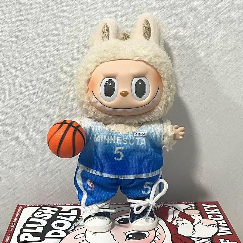 Labubu Plush Doll Clothes Plush Doll Changing Clothes Dolll Clothes Suit Cartoon Cute Clothes Dolls Accessories Gift